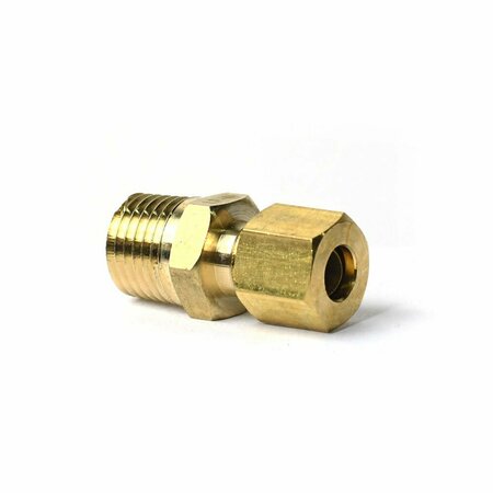 Thrifco Plumbing #68-C 1/4 Inch x 1/4 Inch Lead-Free Brass Compression MIP Adapt 4401088